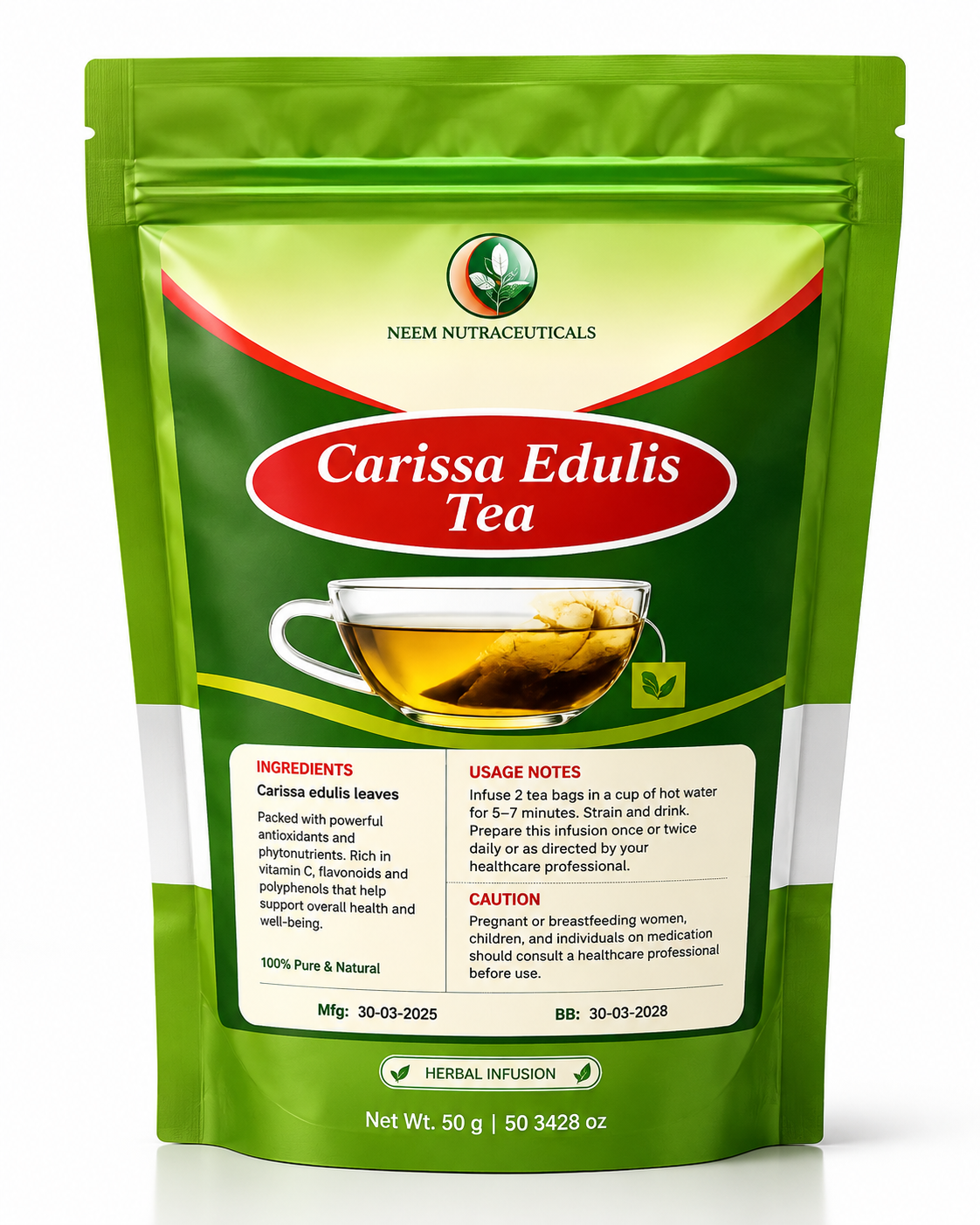 Carissa Edulis Herbal Tea – Wild Num Num Berry Infusion